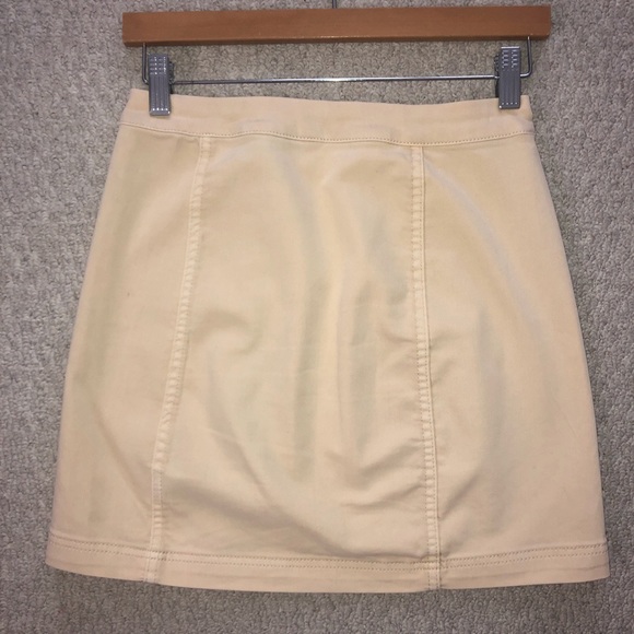 Free People This Way Or That Denim Mini skirt - Picture 3 of 3